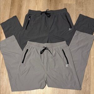 NWOT Men's Gray Elastic-Waist Performance Pants